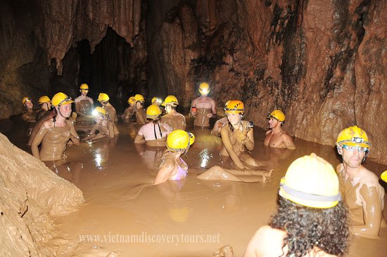 Mud Bath Inside the Cave